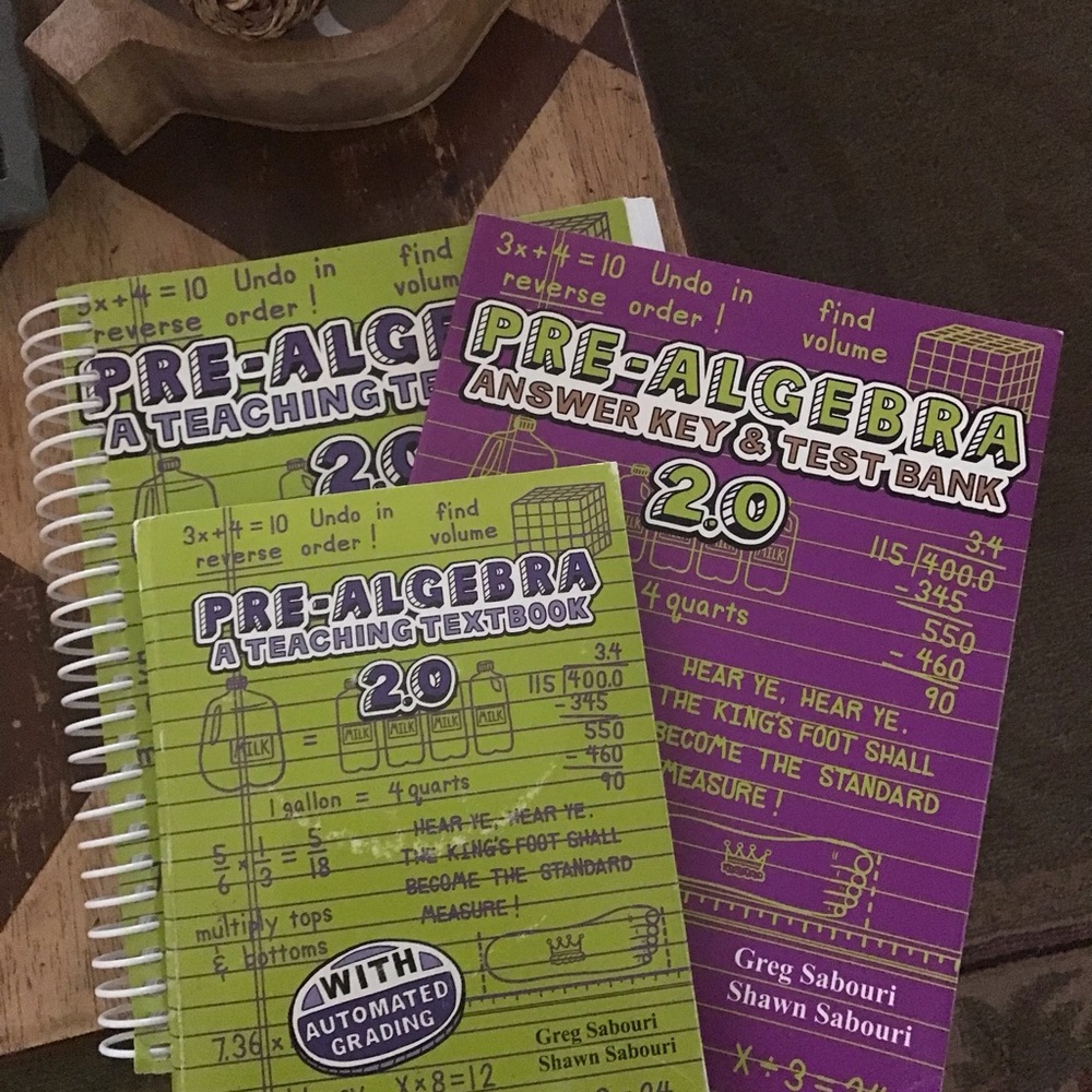 Teaching Textbooks Pre-Algebra full set